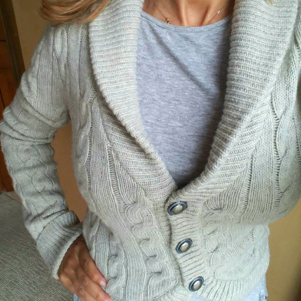 Free PEOPLE Gray Sweater Size XS